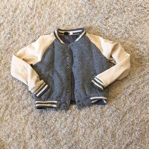 Cropped varsity jacket